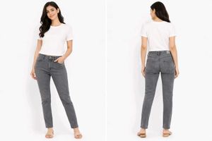 Classic Grey Wash Denim Jeans from 26 to 28 size
