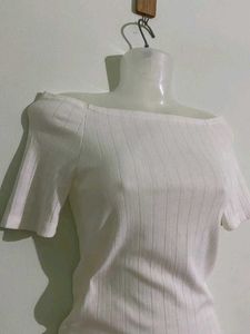 White Off-Shoulder Top