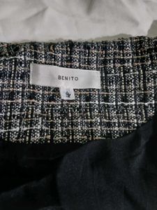 Chic Tweed Button-Up Dress