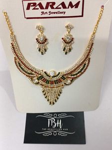 Exquisite Kundan & Stone Necklace Set