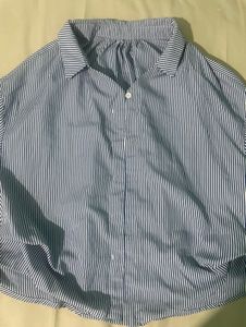 Classic Striped Button-Up Top