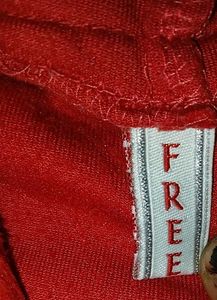 Red Crop Hoodie