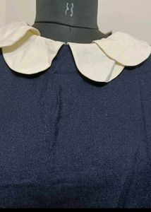 Chic Navy Peter Pan Collar Dress
