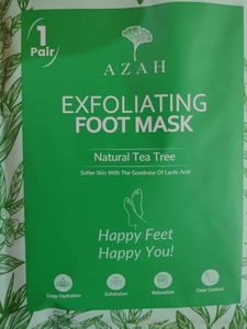 AZAH Exfoliating Foot Mask - Natural Tea Tree