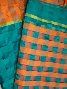 (New) Saree With Unstitched Blouse Piece