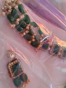 Green Stone Bangle