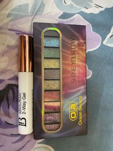 Ocean Beauty 10 Color Glitter Eyeshadow Palette
