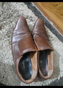 Men's Brown Leather pointed Loafers
