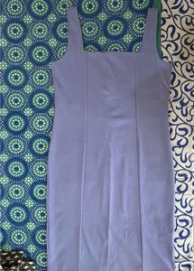 Lavender Square Neck Bodycon Dress