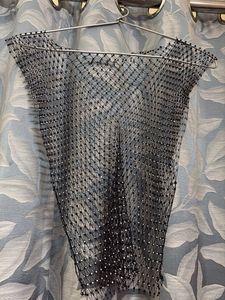Sparkling Mesh Net Top