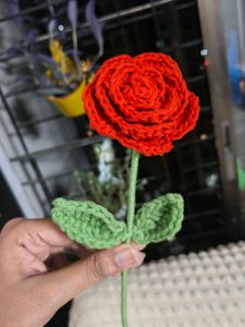 Beautiful Crochet Rose Flower