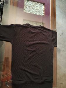 Men's Black Textured Long Sleeve T-Shirt