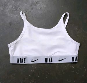 Nike White Sports Bra