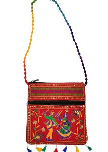 Embroidered Sling Bag
