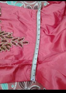 Elegant Pink Ethnic Gown with Embellishment