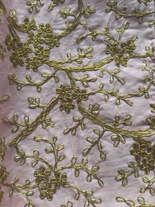 Pink Embroidered Clutch Bag
