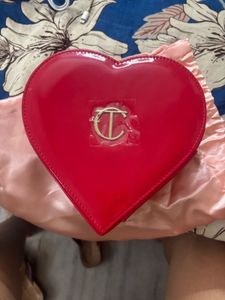 Red Heart Shaped Clutch