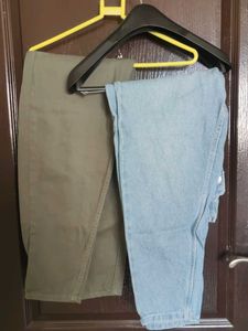 Women Blue & Green Jeans