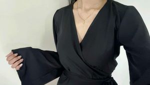 Kimono Inspired Wrap Dress