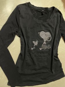 Black Stretchable T-shirt