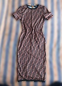 Geometric print bodycon
