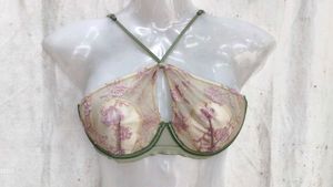 Sheer Floral Print Bra Top