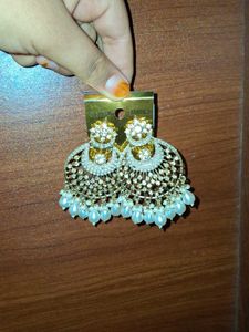 Statement Fashion Earrings with Pearls