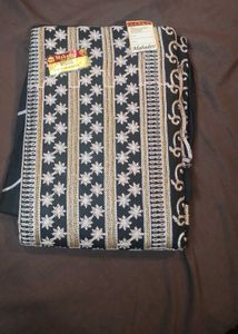 Black Embroidered Dress material