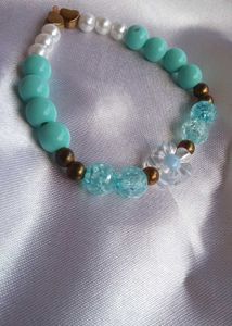 Beaded Bracelet - Turquoise, Pearl