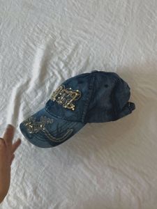 Sparkling Denim Baseball Cap