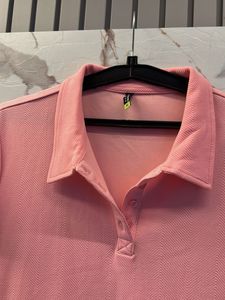 Pink Polo Shirt Dress, Bust- 36 XL Bodycon