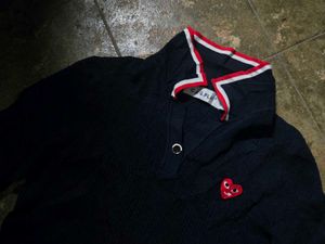 Comme des Garcons Play Heart polo T