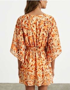 Boho Floral Print Mini Dress