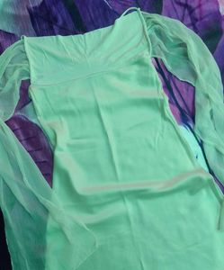 Elegant Cream Satin Dress
