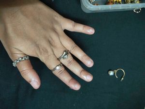 Set of 4 Elegant Gemstone Rings