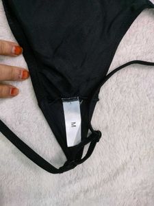 Black Ring Detail💚 Bikini Top