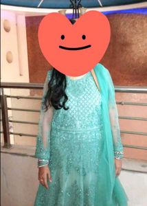 New Party Wear Gown With Duppata