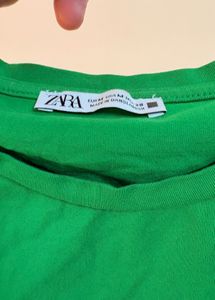 Vibrant Green Zara T-Shirt