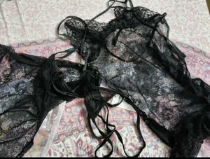 Lace sheer nightgown