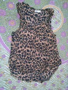 Stylish Leopard Print Sleeveless Top