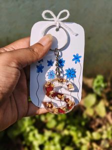 Personalized RESIN  Letter  Keychain