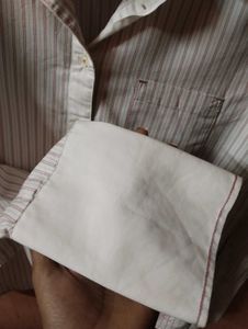 Striped White Shirt
