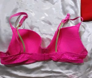 Pink Leopard Print Bra
