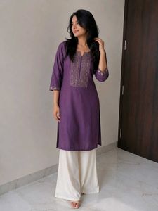 Elegant Purple Kurta