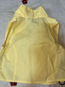 Yellow Sleeveless Collared Crop Top