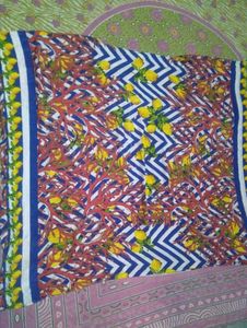Vibrant Lemon &amp; Coral Print kaftan