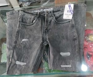Fyzer Gold Distressed Jeans
