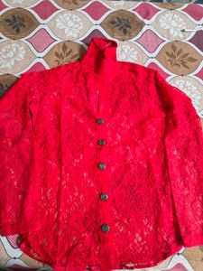New Red Partywear Shirt