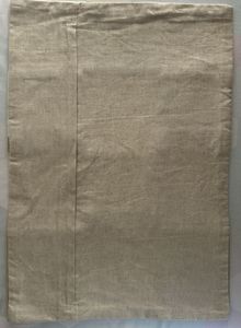 50x35 Beige Square Pattern Cotton Velvet Cushion C