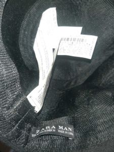🖤 ZARA Classic Black Fedora Hat — Original